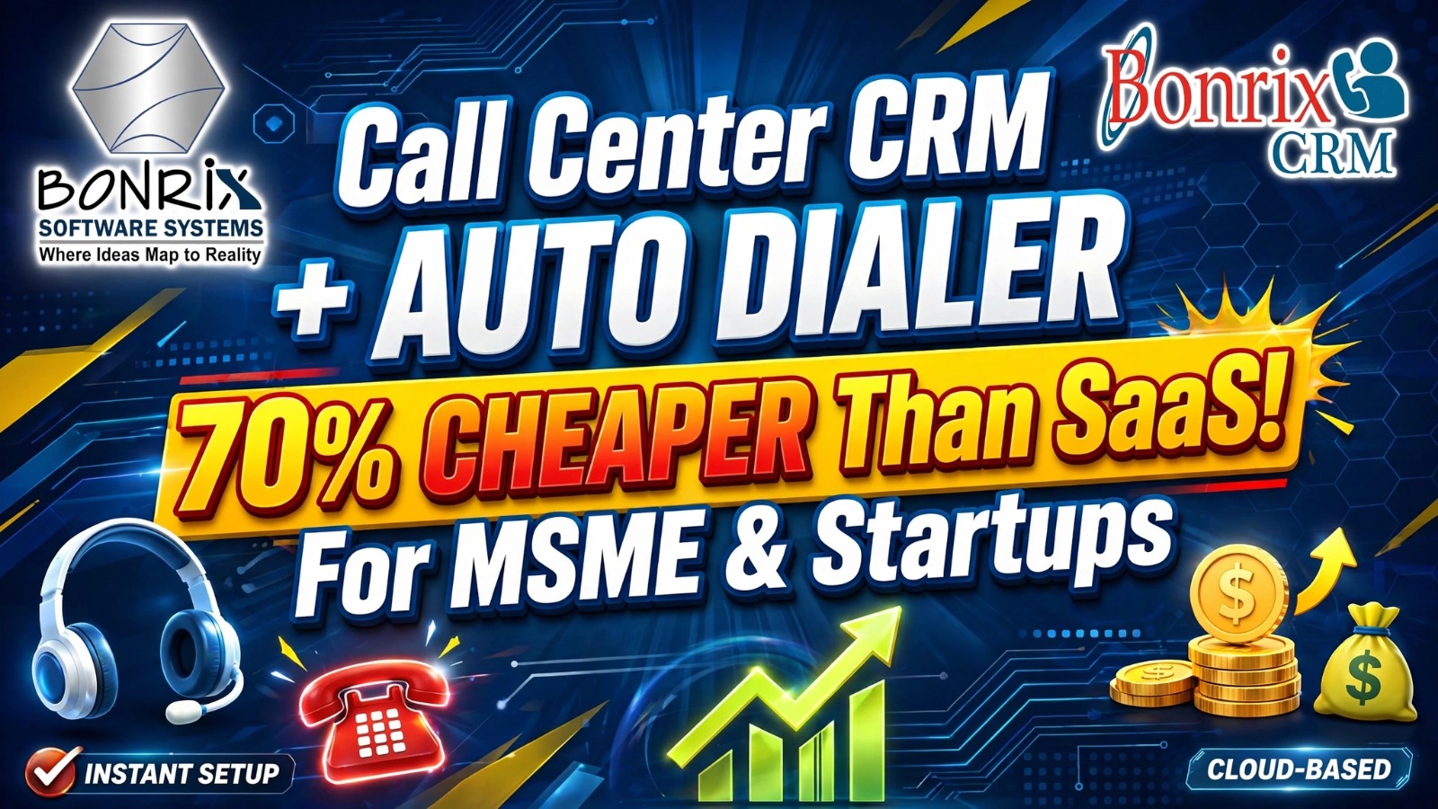 Bonrix CRM & Call Center Auto Dialer