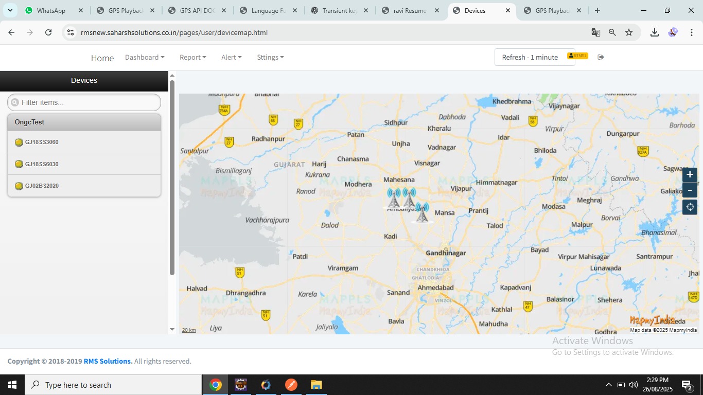 device map