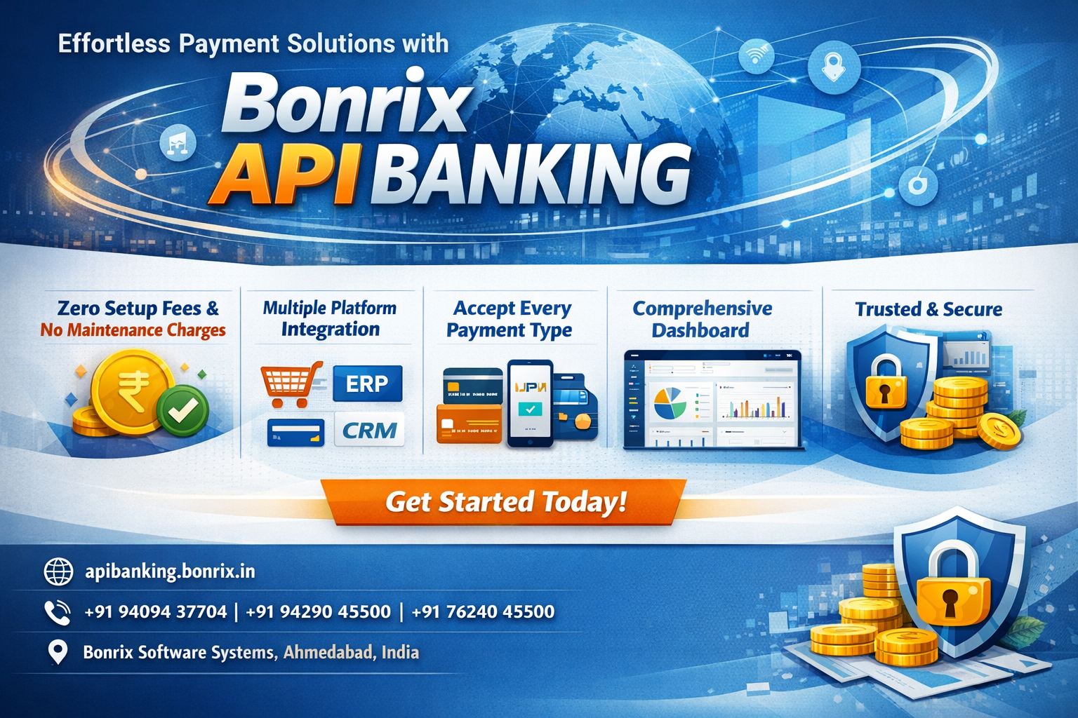Bonrix API Banking Payment Gateway Dashboard – Transaction Management & Settlement Overview
