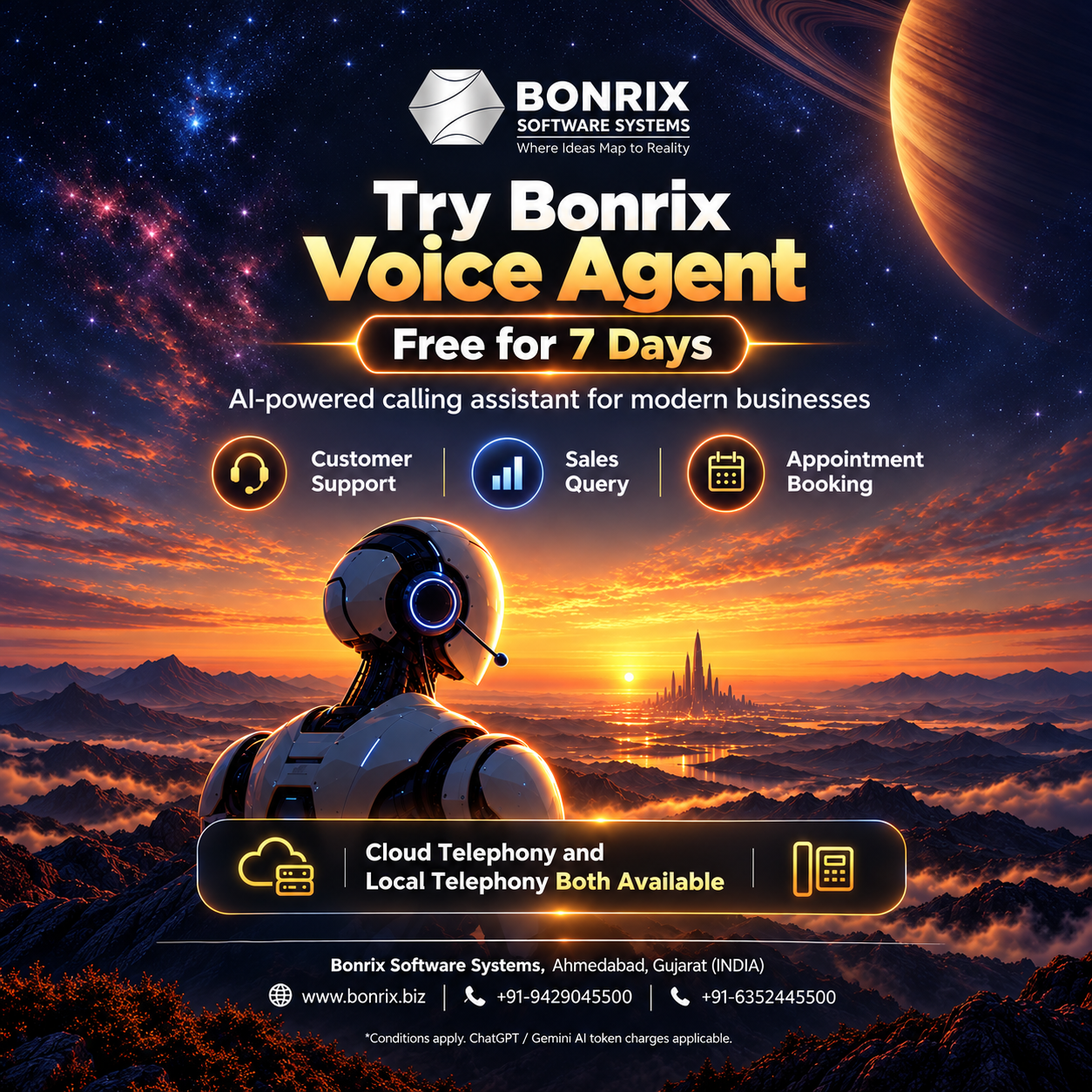 Bonrix Voice AI Agent Demo