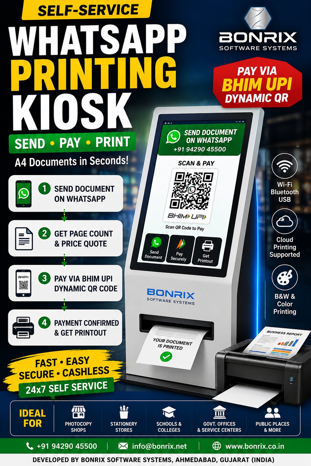 Bonrix WhatsApp Printing Kiosk