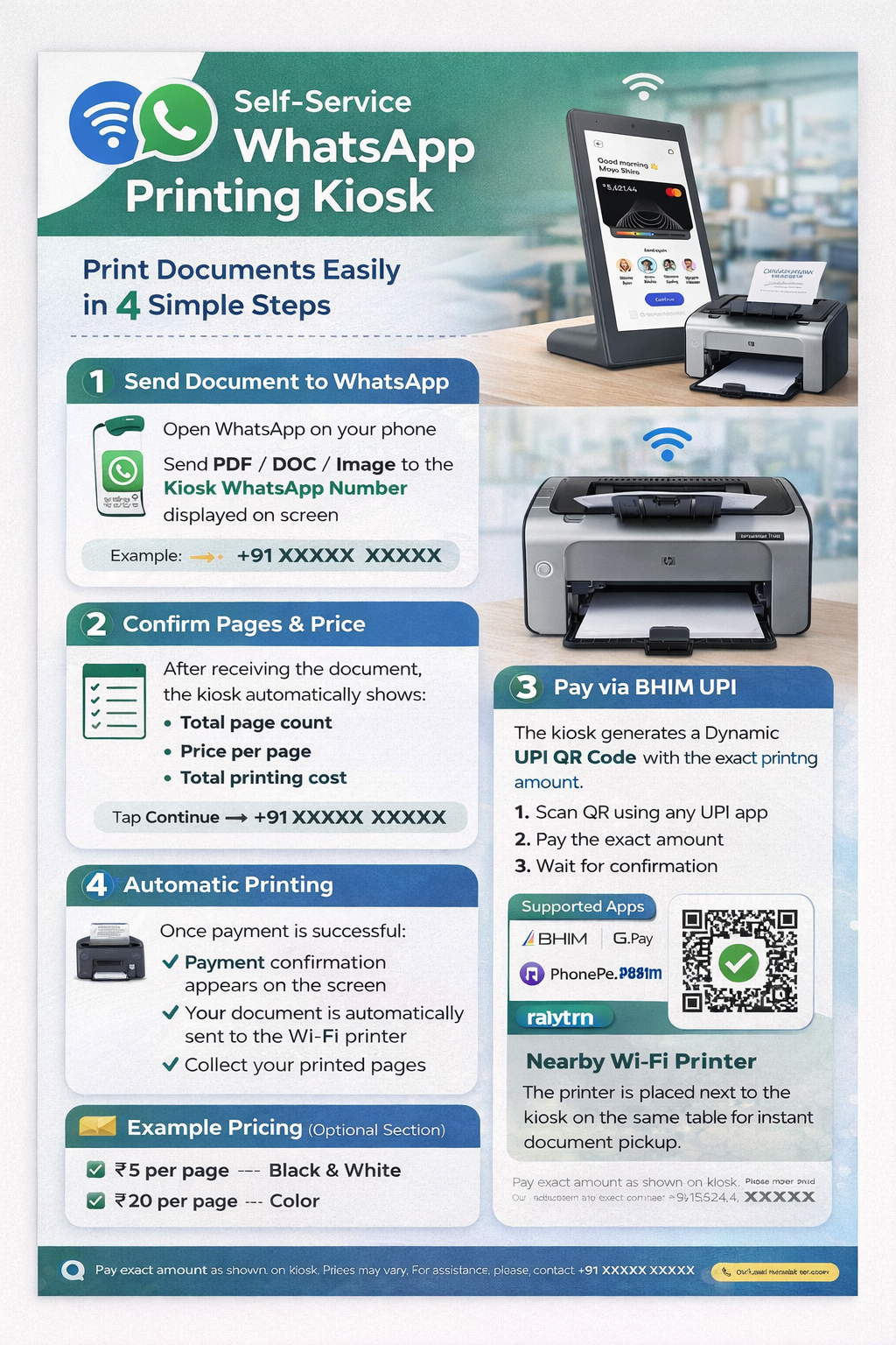 Bonrix WhatsApp Printing Kiosk